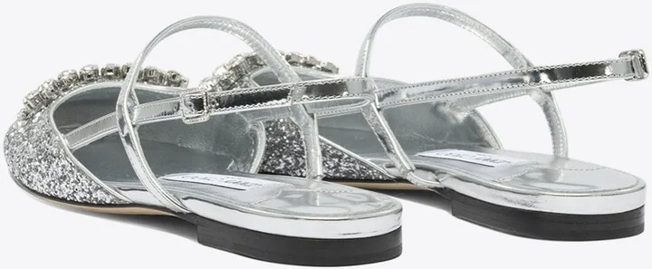 Belinda Glittered Slingback Flats - Image 3