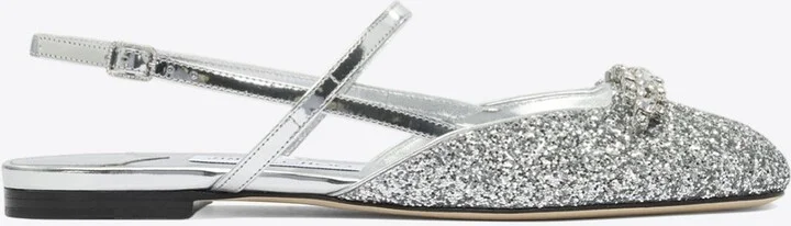 Belinda Glittered Slingback Flats