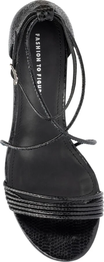 Belinda Reptile Embossed Sandal - Wide Width - Image 5