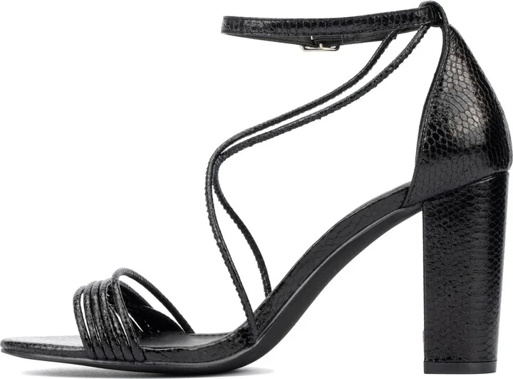 Belinda Reptile Embossed Sandal - Wide Width - Image 8
