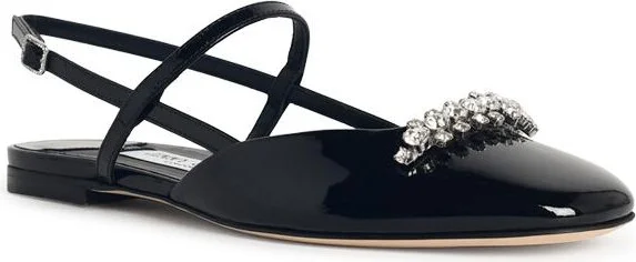 'belinda Sb Flat' Black Leather Ballet Flats - Image 2