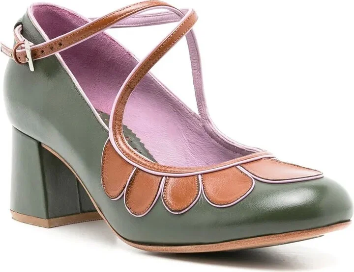 Belis 50mm colour-block pumps - Image 2