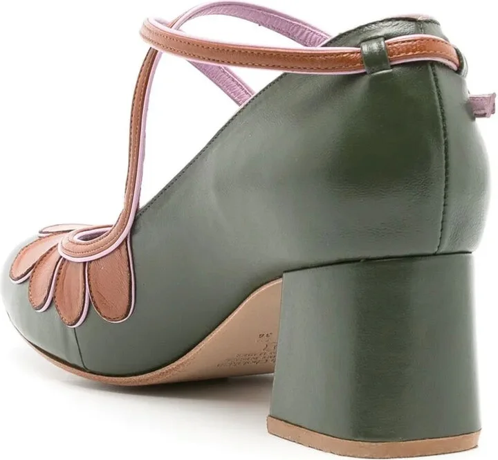 Belis 50mm colour-block pumps - Image 3