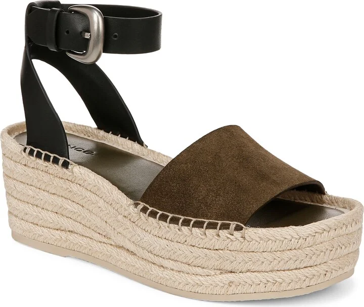 Belisa Ankle Strap Espadrille Platform Wedge Sandal
