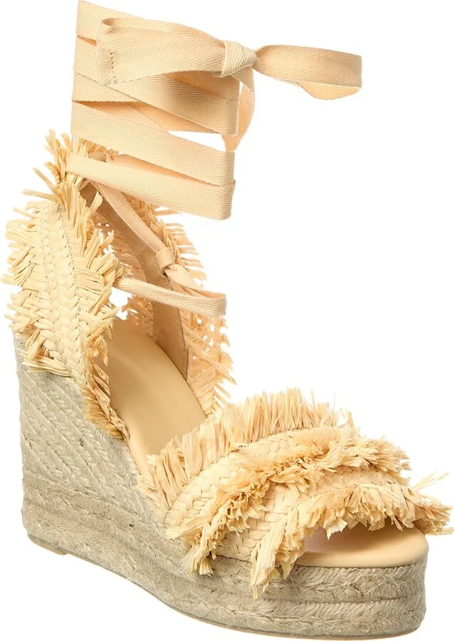 Belisa Raffia Wedge Sandal