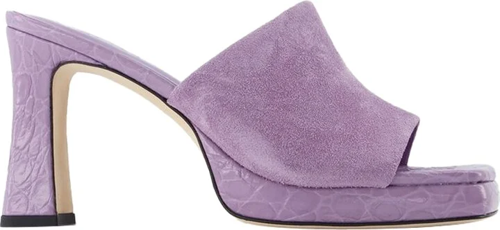 Beliz Mule - By Far - Purple - Leather