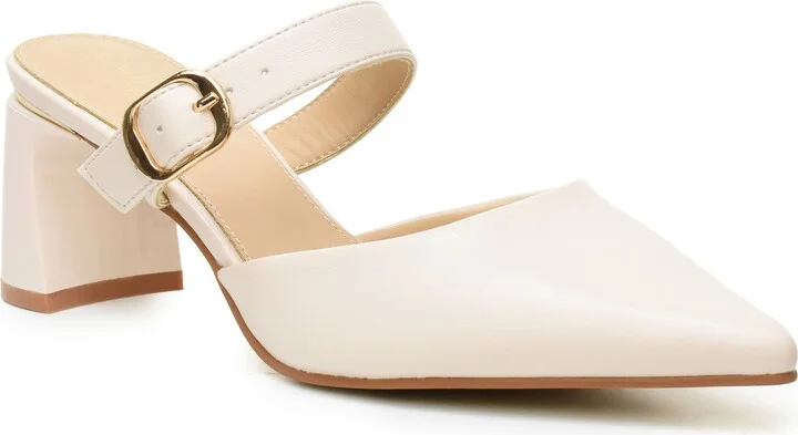 Belky Buckle Mule Pump