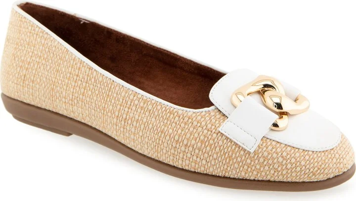 NATURAL/ WHITE RAFFIA