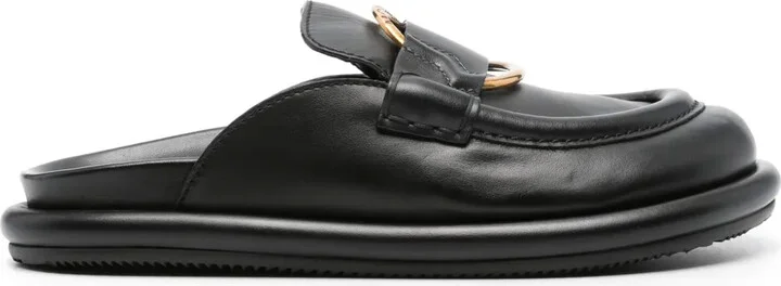 Bell leather mules