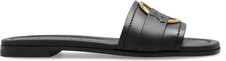 ‘Bell’ Slippers, , - Black