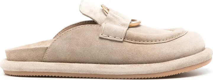 Bell suede mules