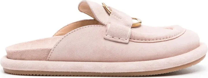 Bell suede mules