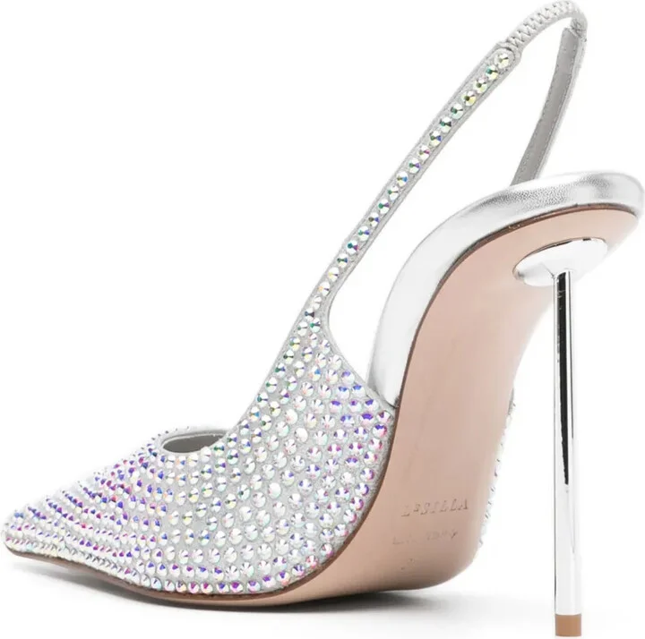 Bella 115mm crystal-embellished pumps - Image 3