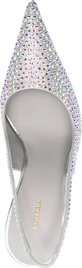Bella 115mm crystal-embellished pumps - Image 4