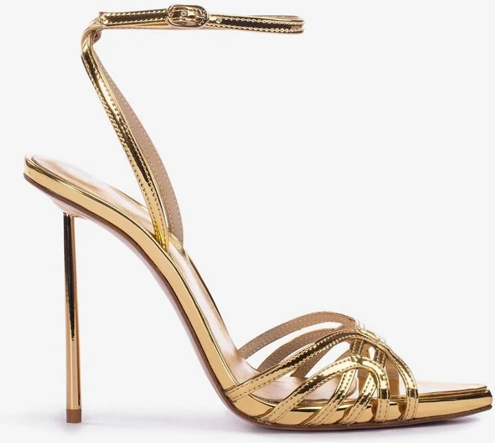 Bella 120 Metallic Leather Sandals