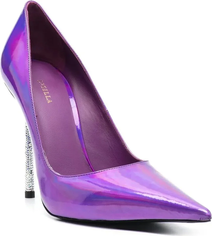 Bella 120mm patent-leather pumps - Image 2