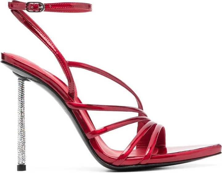 Bella 120mm patent-leather sandals
