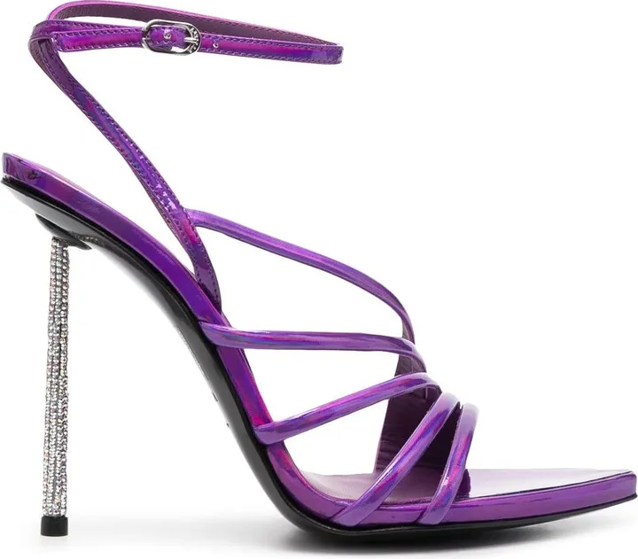 Bella 120mm patent-leather sandals