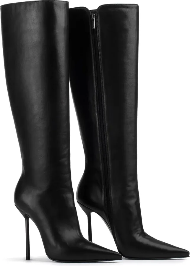 Bella 120mm pointed-toe leather boots - Image 2