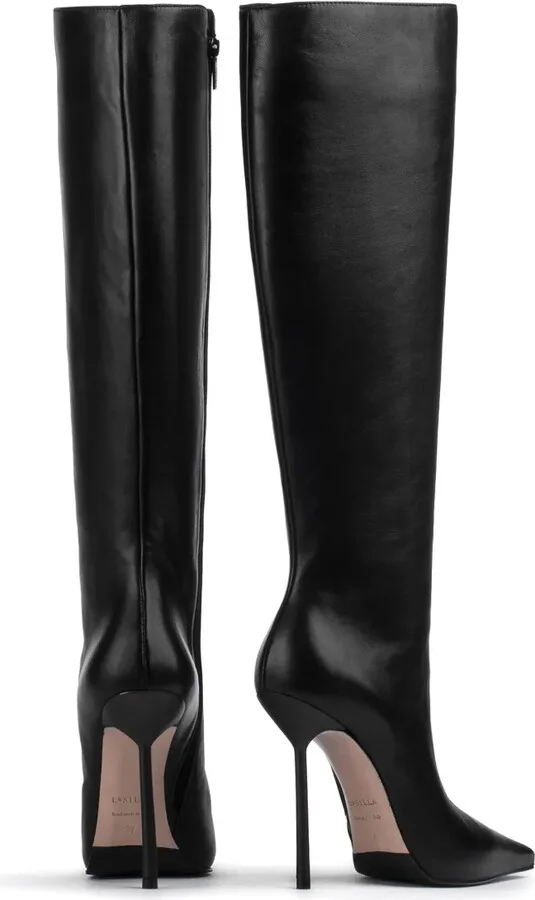 Bella 120mm pointed-toe leather boots - Image 3