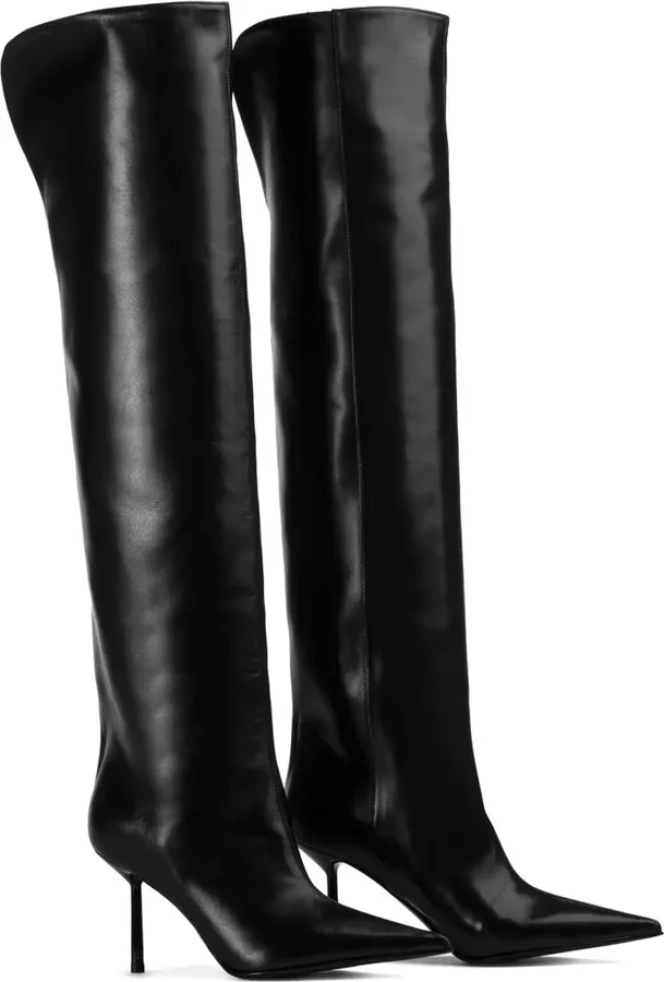 Bella 120mm pointed-toe leather boots - Image 2
