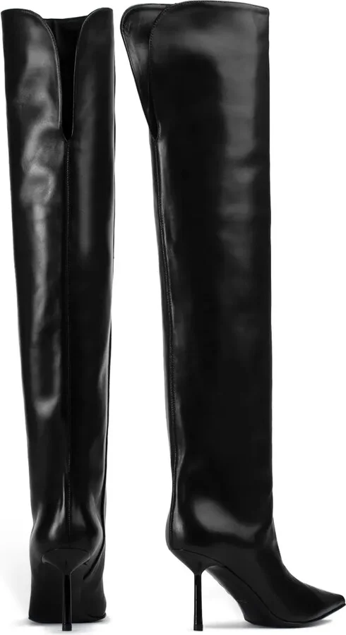 Bella 120mm pointed-toe leather boots - Image 3