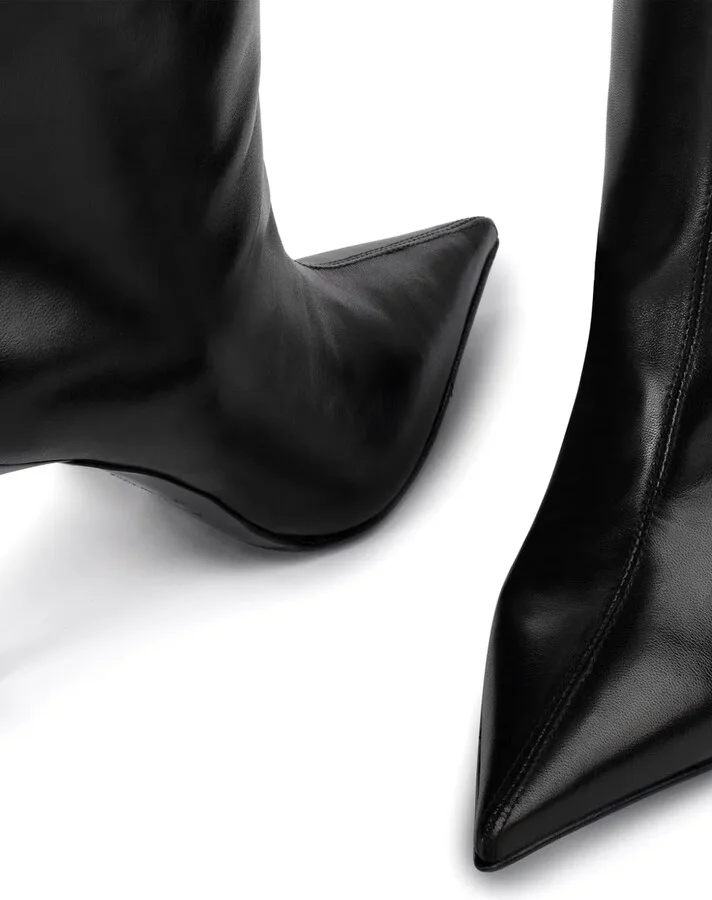 Bella 120mm pointed-toe leather boots - Image 4