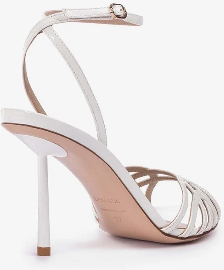 Bella 80 Leather Strappy Sandals - Image 2