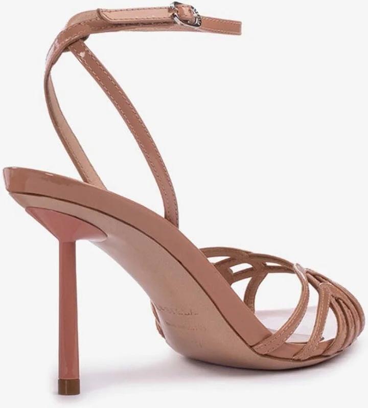 Bella 80 Patent-Leather Sandals - Image 2
