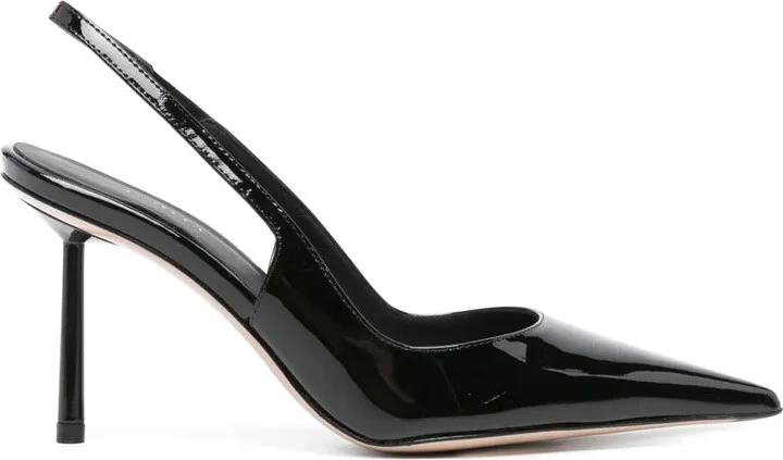 Bella 80mm patent-leather pumps