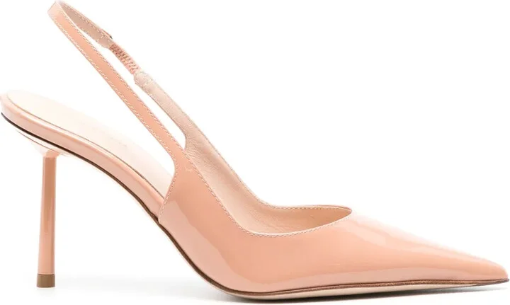 Bella 80mm patent-leather pumps