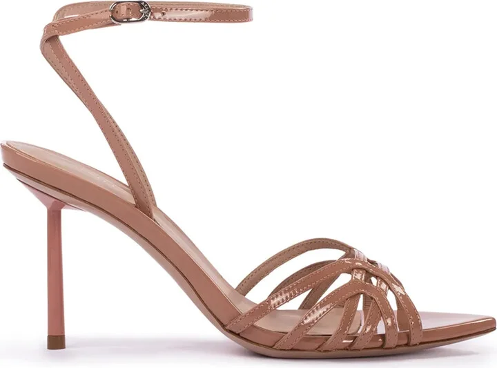 Bella 80mm patent-leather sandals