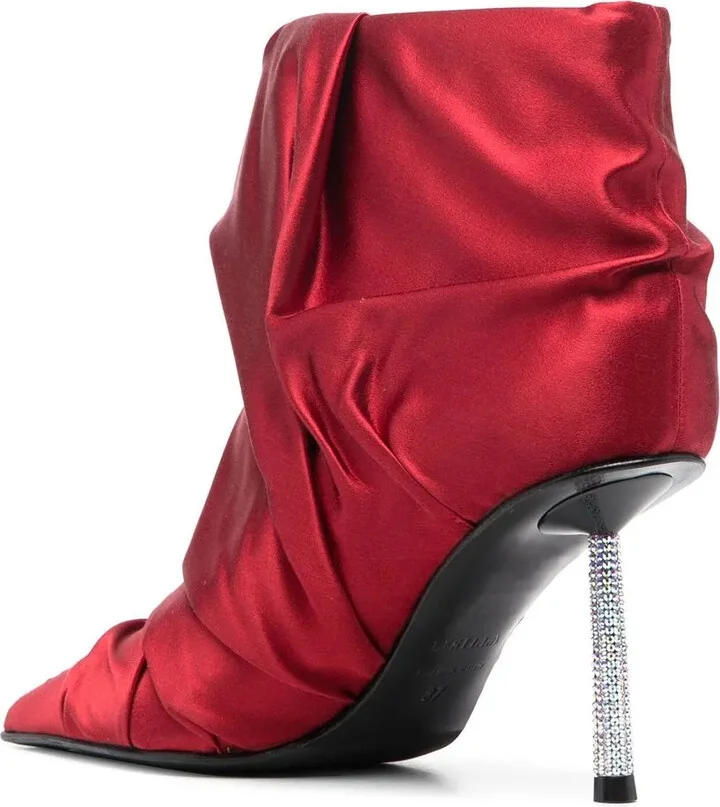 Bella 80mm ruched ankle boots - Image 3