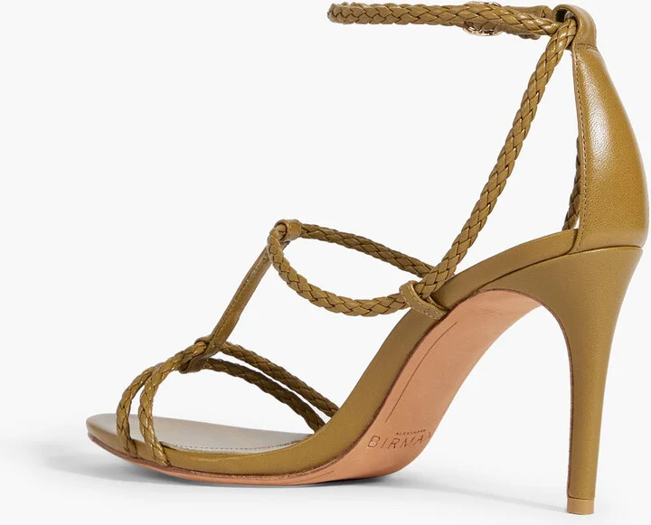 Bella 85 braided leather sandals - Image 3