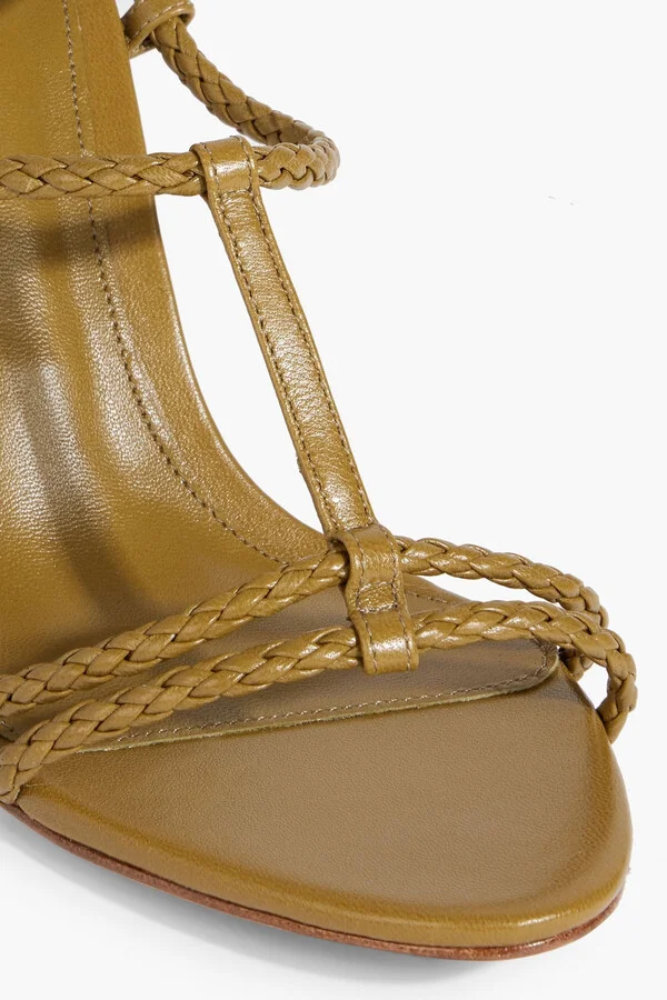 Bella 85 braided leather sandals - Image 4