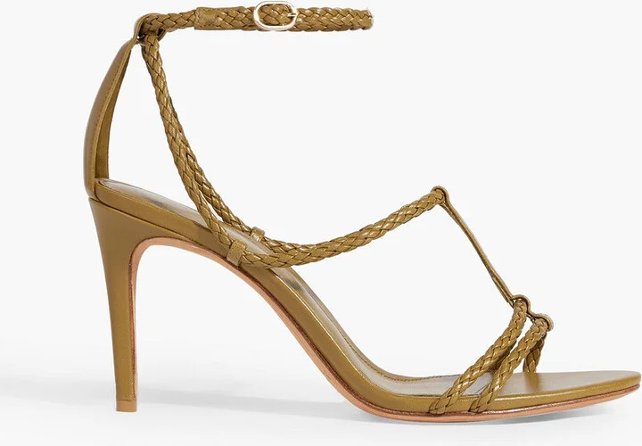 Bella 85 braided leather sandals