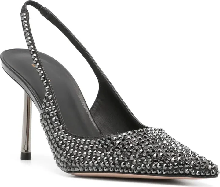 Bella 90mm crystal-embellished pumps - Image 2