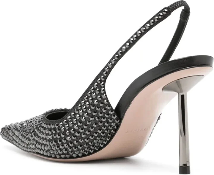 Bella 90mm crystal-embellished pumps - Image 3
