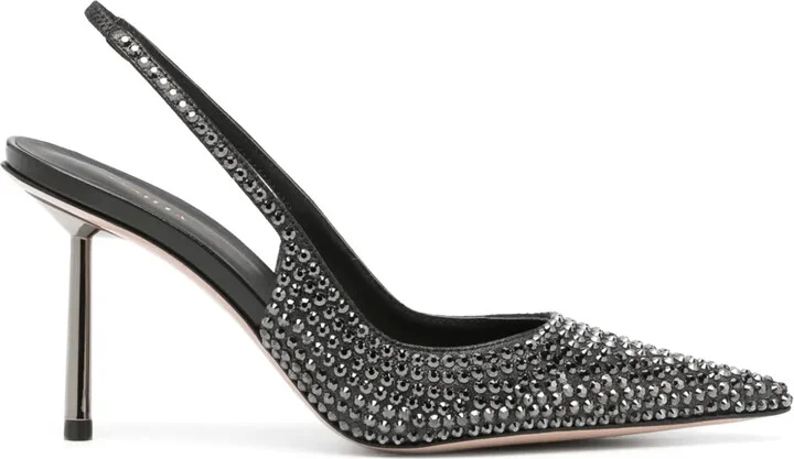 Bella 90mm crystal-embellished pumps