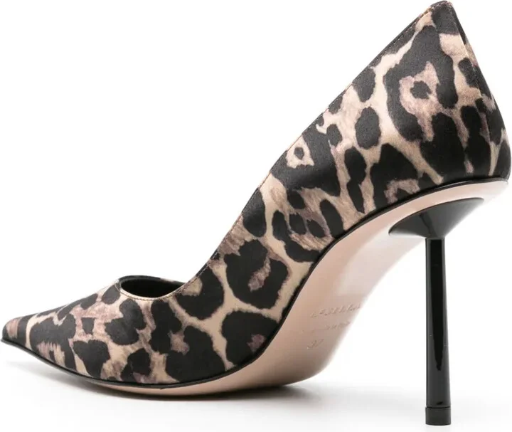 Bella 90mm leopard-print pumps - Image 3