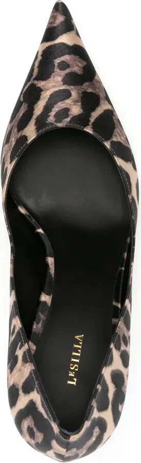 Bella 90mm leopard-print pumps - Image 4