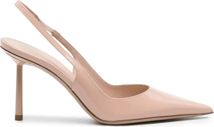 Bella 95mm patent leather pumps