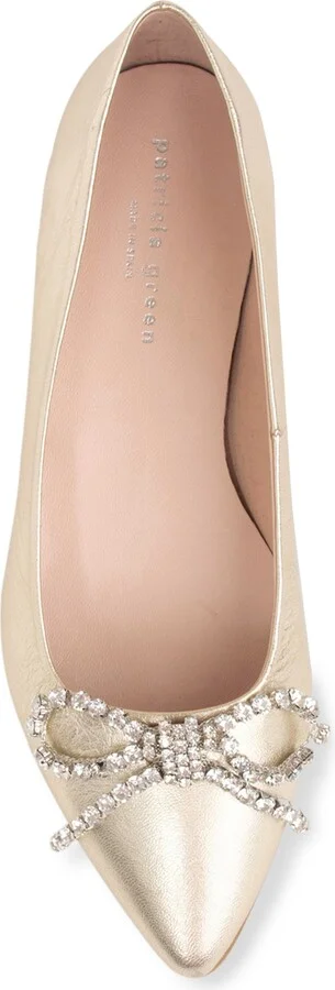 Bella Crystal Bow Pointed Toe Flat - Image 5