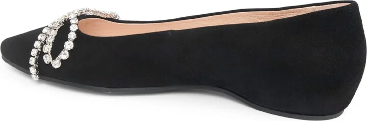 Bella Crystal Bow Pointed Toe Flat - Image 8