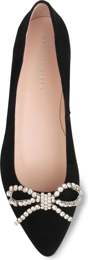 Bella Crystal Bow Pointed Toe Flat - Image 11