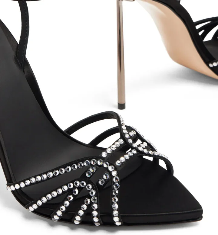 Bella Duchess crystal-embellished sandals - Image 4