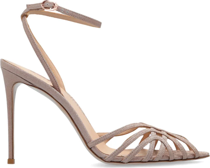 ‘Bella’ Heeled Sandals, , - Pink