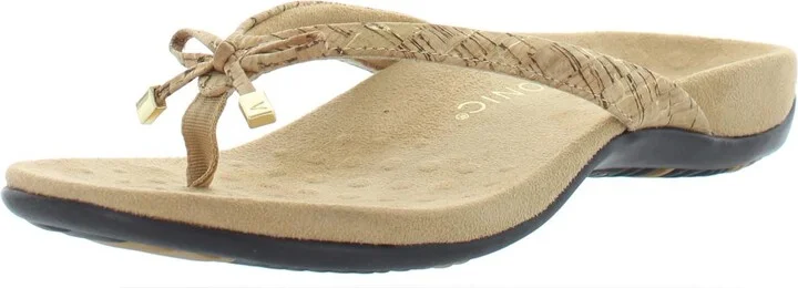 Bella II Womens Bow Orthaheel Slide Sandals