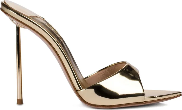 Bella metallic open-toe sandals