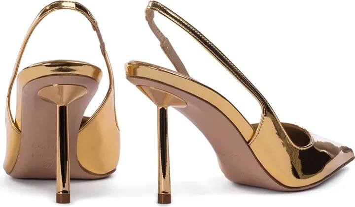 Bella metallic slingback pumps - Image 3